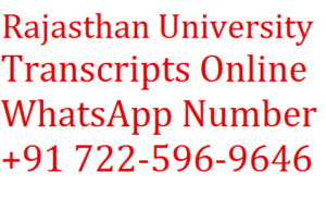 Rajasthan-university-transcripts-online